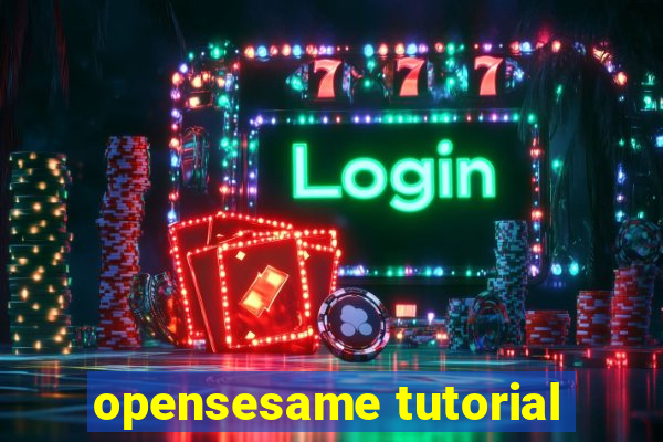 opensesame tutorial