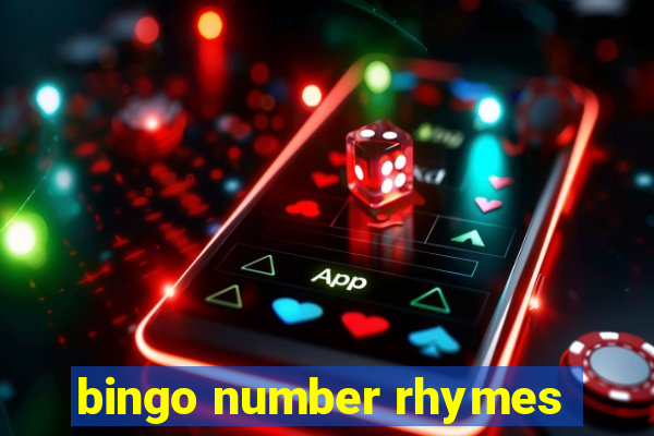 bingo number rhymes