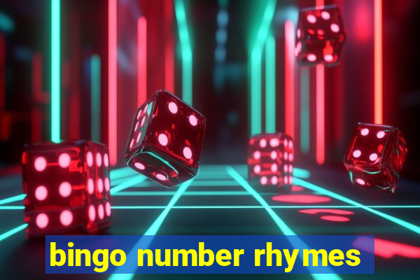 bingo number rhymes