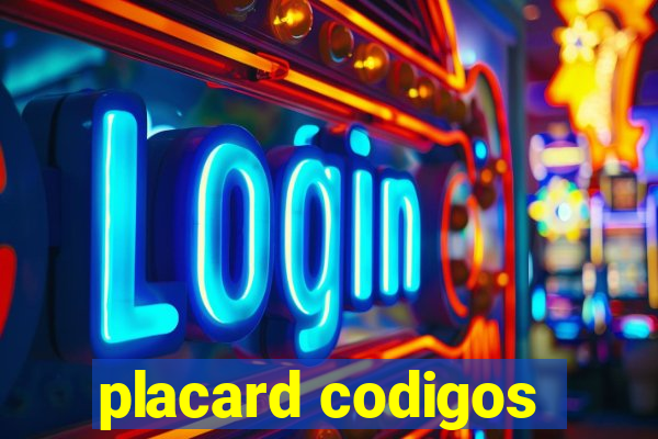 placard codigos