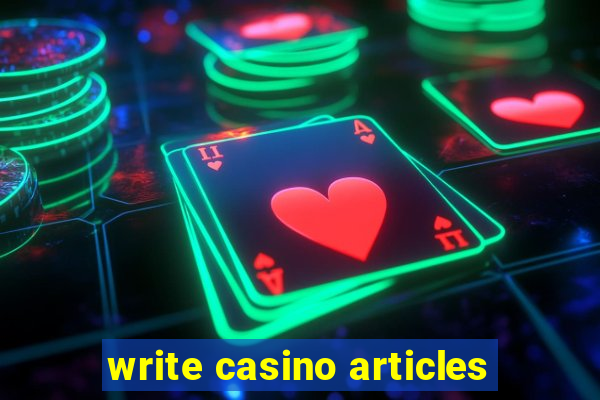 write casino articles