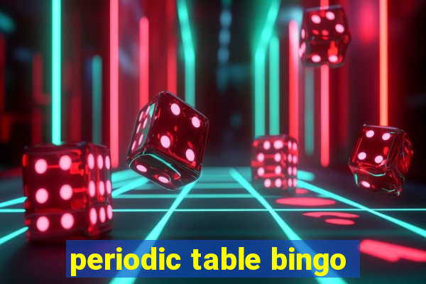 periodic table bingo