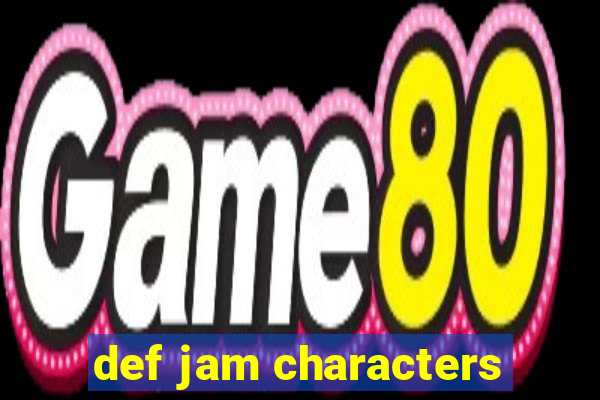 def jam characters