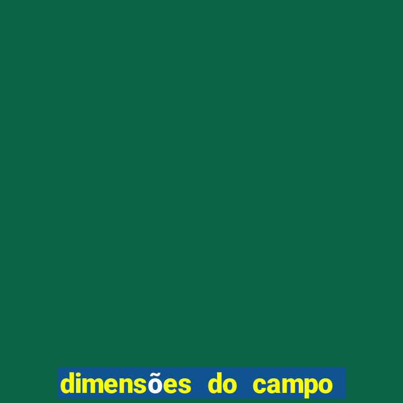 dimensões do campo do maracanã