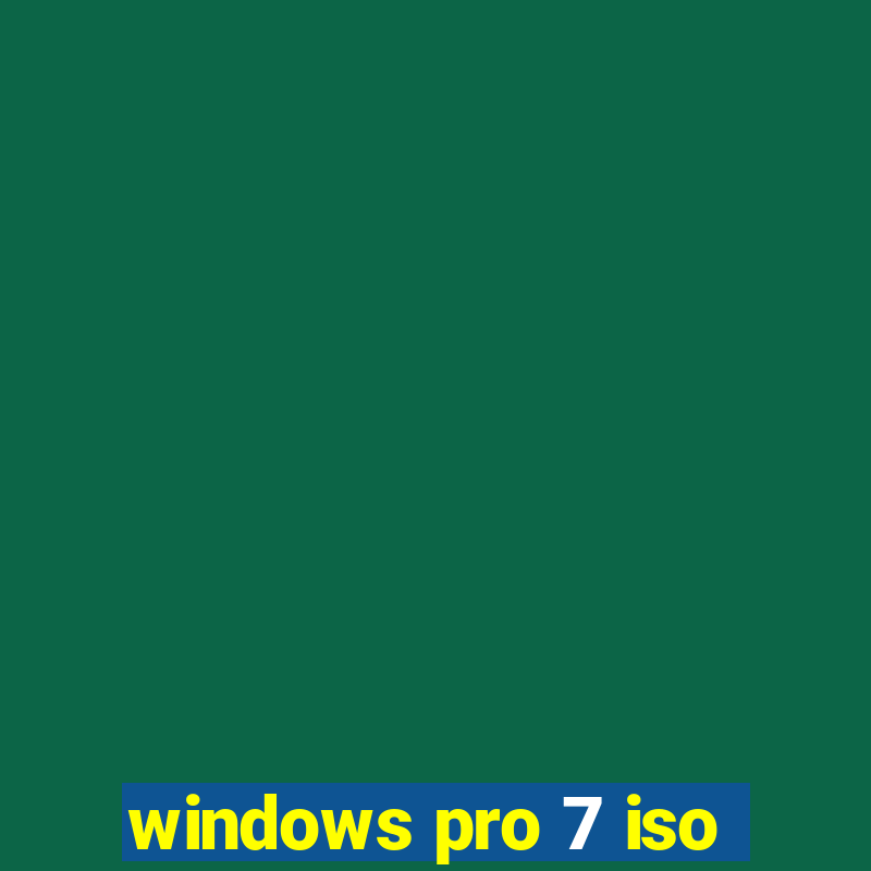 windows pro 7 iso