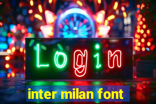 inter milan font