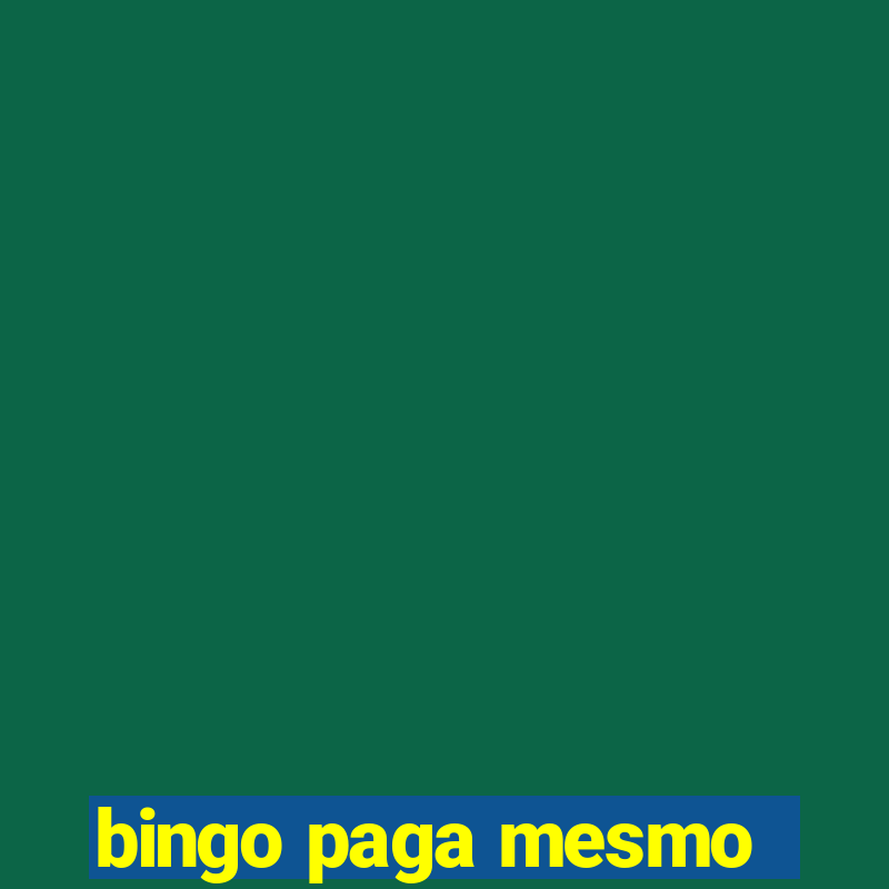 bingo paga mesmo