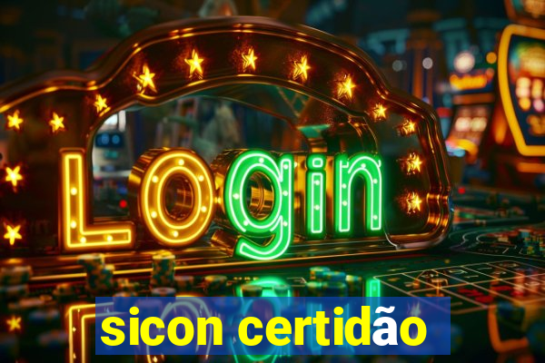 sicon certidão