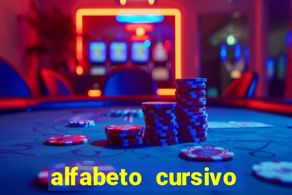 alfabeto cursivo pontilhado para imprimir pdf