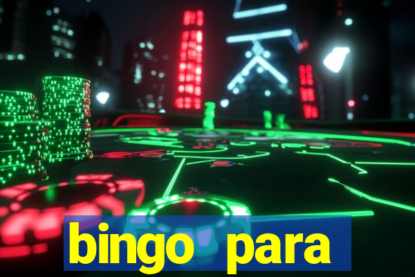 bingo para despedida de solteira para imprimir