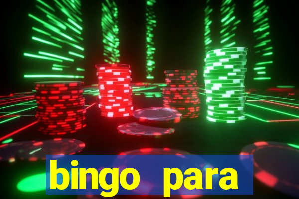 bingo para despedida de solteira para imprimir