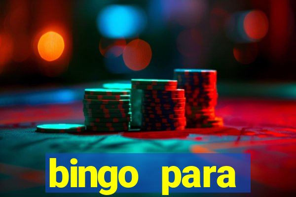 bingo para despedida de solteira para imprimir