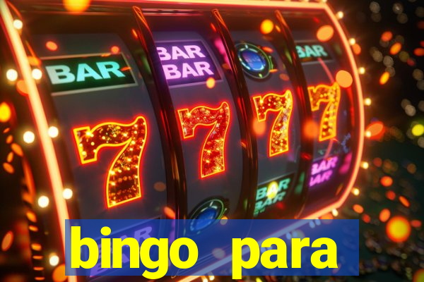 bingo para despedida de solteira para imprimir