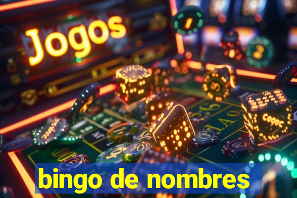 bingo de nombres