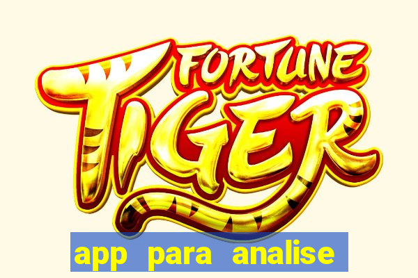 app para analise de jogos de futebol