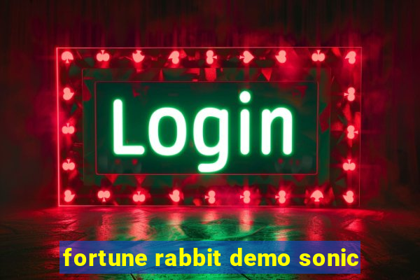 fortune rabbit demo sonic