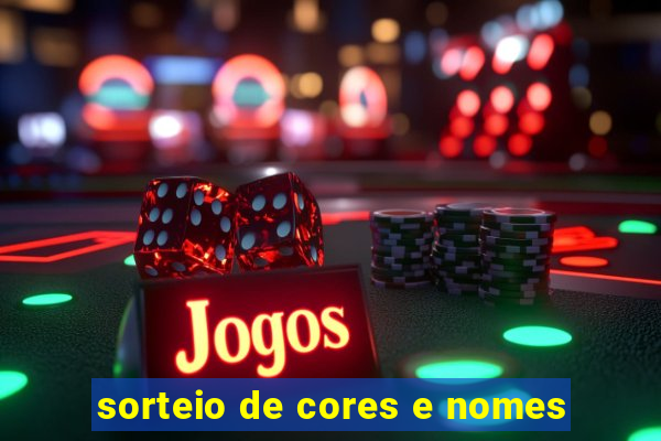 sorteio de cores e nomes