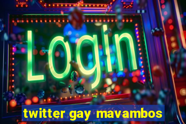 twitter gay mavambos