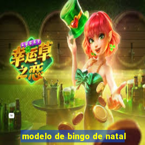 modelo de bingo de natal