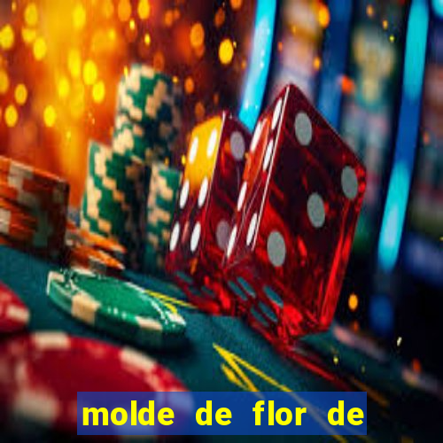 molde de flor de eva grande para imprimir