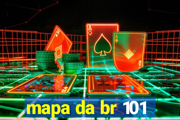 mapa da br 101