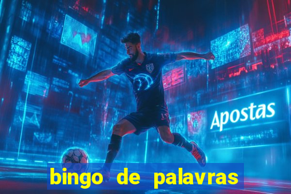 bingo de palavras 3 ano