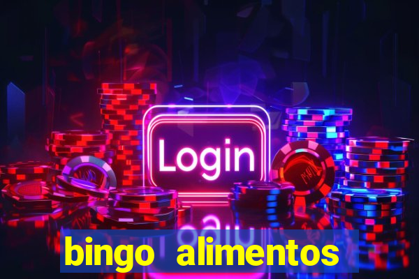 bingo alimentos para imprimir