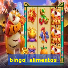 bingo alimentos para imprimir