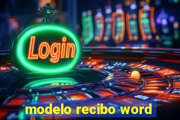 modelo recibo word