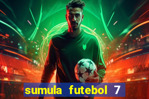 sumula futebol 7 society excel