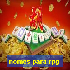 nomes para rpg