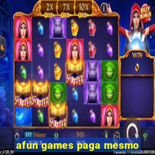 afun games paga mesmo