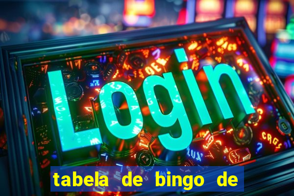 tabela de bingo de 1 a 100