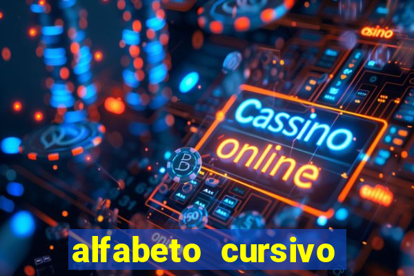 alfabeto cursivo pontilhado para imprimir pdf