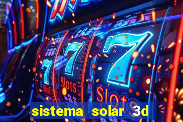 sistema solar 3d em movimento