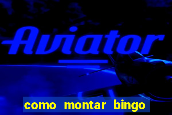 como montar bingo brinquedos toia