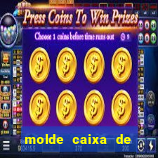 molde caixa de baralho png