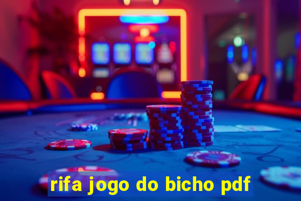 rifa jogo do bicho pdf