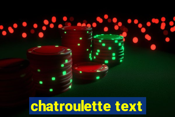 chatroulette text