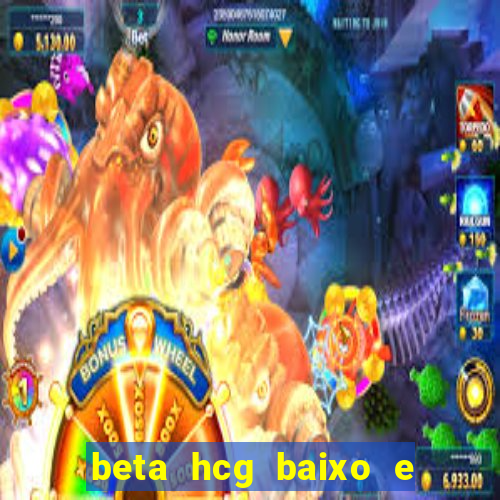 beta hcg baixo e gravidez evoluiu