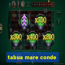 tabua mare conde