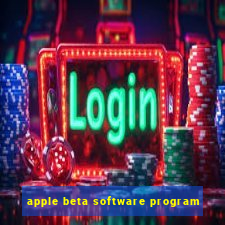 apple beta software program