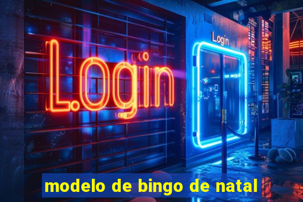 modelo de bingo de natal