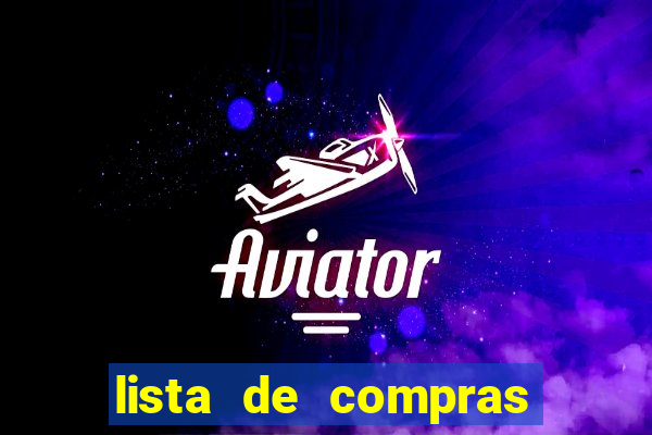 lista de compras supermercado para imprimir