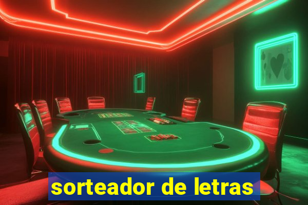 sorteador de letras