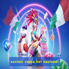 excluir conta bet nacional