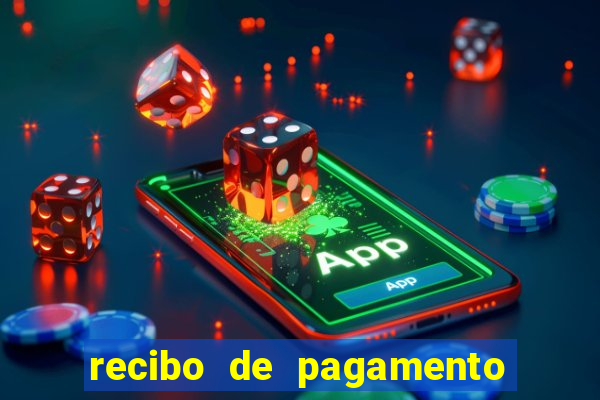 recibo de pagamento modelo word
