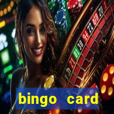 bingo card generator with pictures
