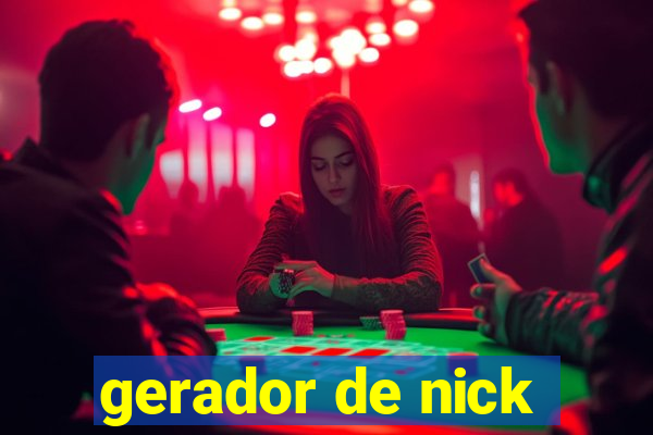 gerador de nick