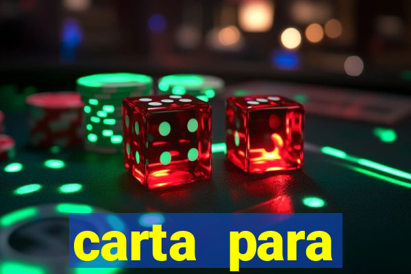 carta para encontrista homem